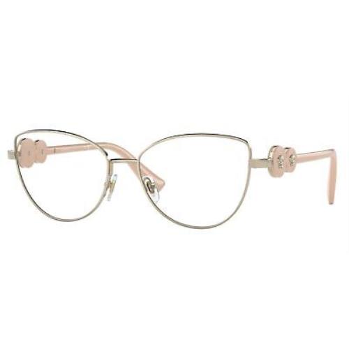 Versace Eyeglasses VE1284 1490 53mm Light Gold / Demo Lens