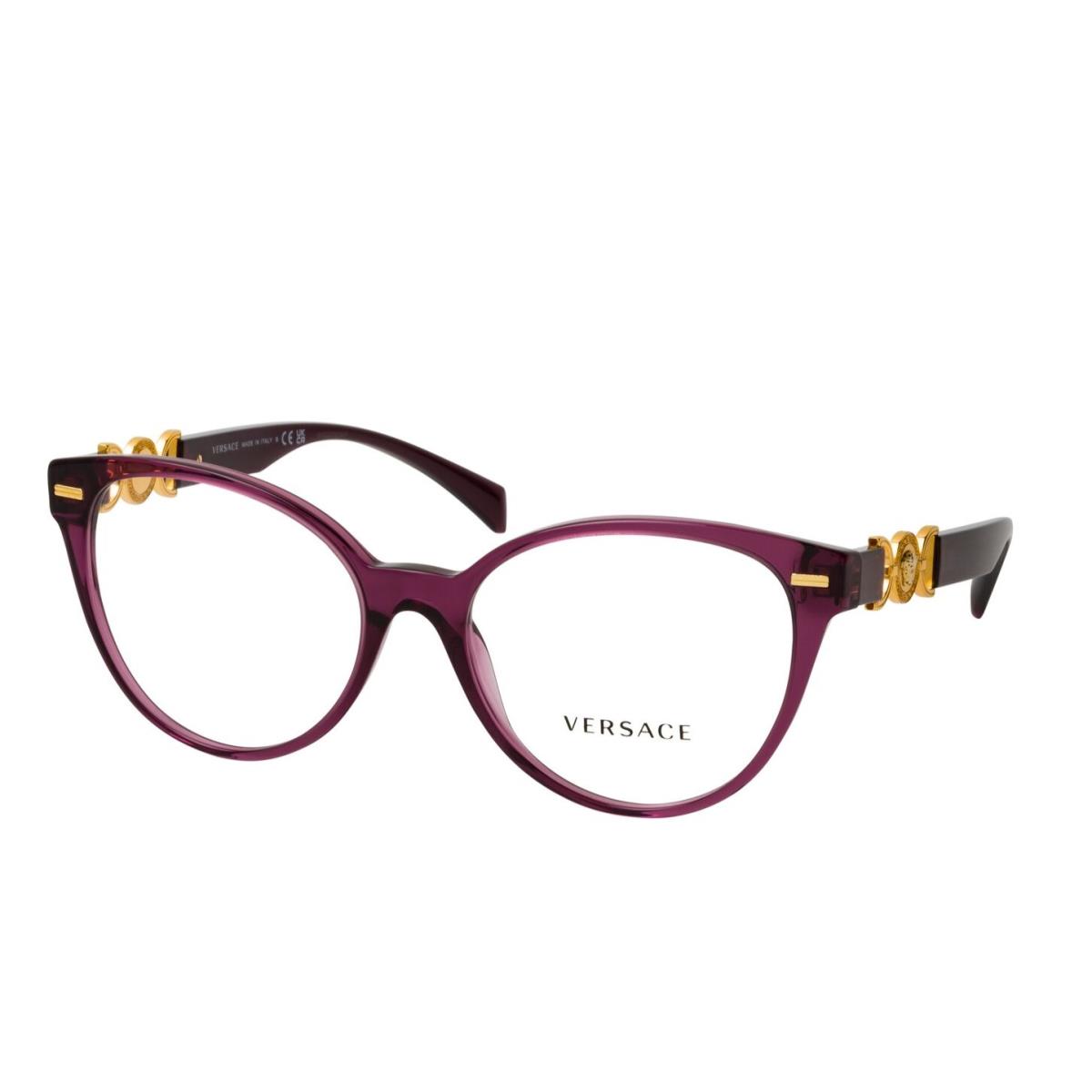 Versace Sunglasses VE3334 5220 55mm Transparent Violet / Demo Lens