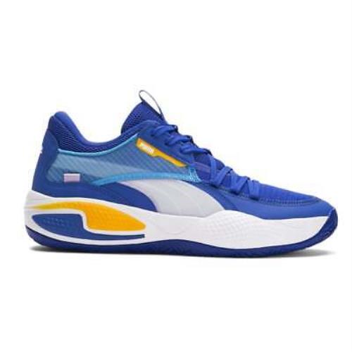 Puma Court Rider Basketball Mens Blue Sneakers Athletic Shoes 19506401 - Blue