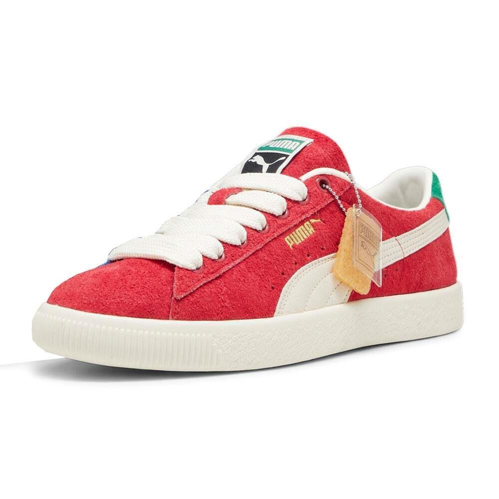 Puma Suede Vtg Origins Lace Up Mens Red Sneakers Casual Shoes 39311601