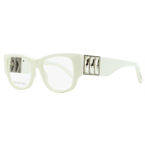 Swarovski Rectangular Eyeglasses SK5473 021 White 54mm - White, Frame: White, Lens: