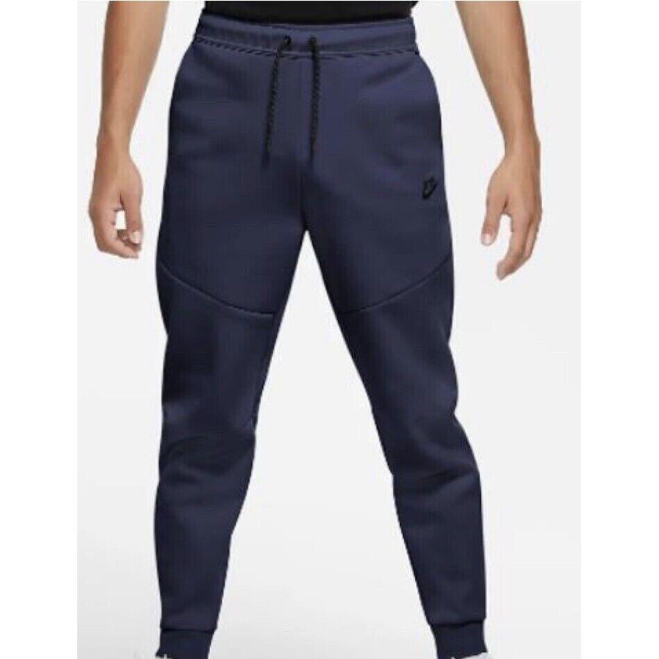 Nike Tech Fleece Joggers Size 2XL Blue Navy Sweatpants Men Sports CU4495 410