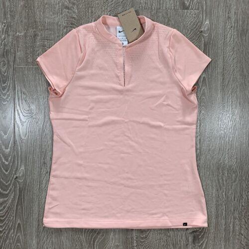Nike Golf Womens Adv Ace V-neck Shirt dh2447-800 Coral Medium