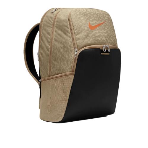 Nike Brasilia Training Backpack Bag XL Black Gold Orange DO7152-250 - Gold