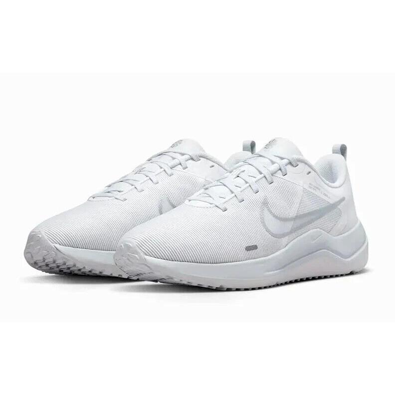 Nike Downshifter 12 Womens Size 10 Shoes DD9294 100 White/platinum/silver - Multicolor