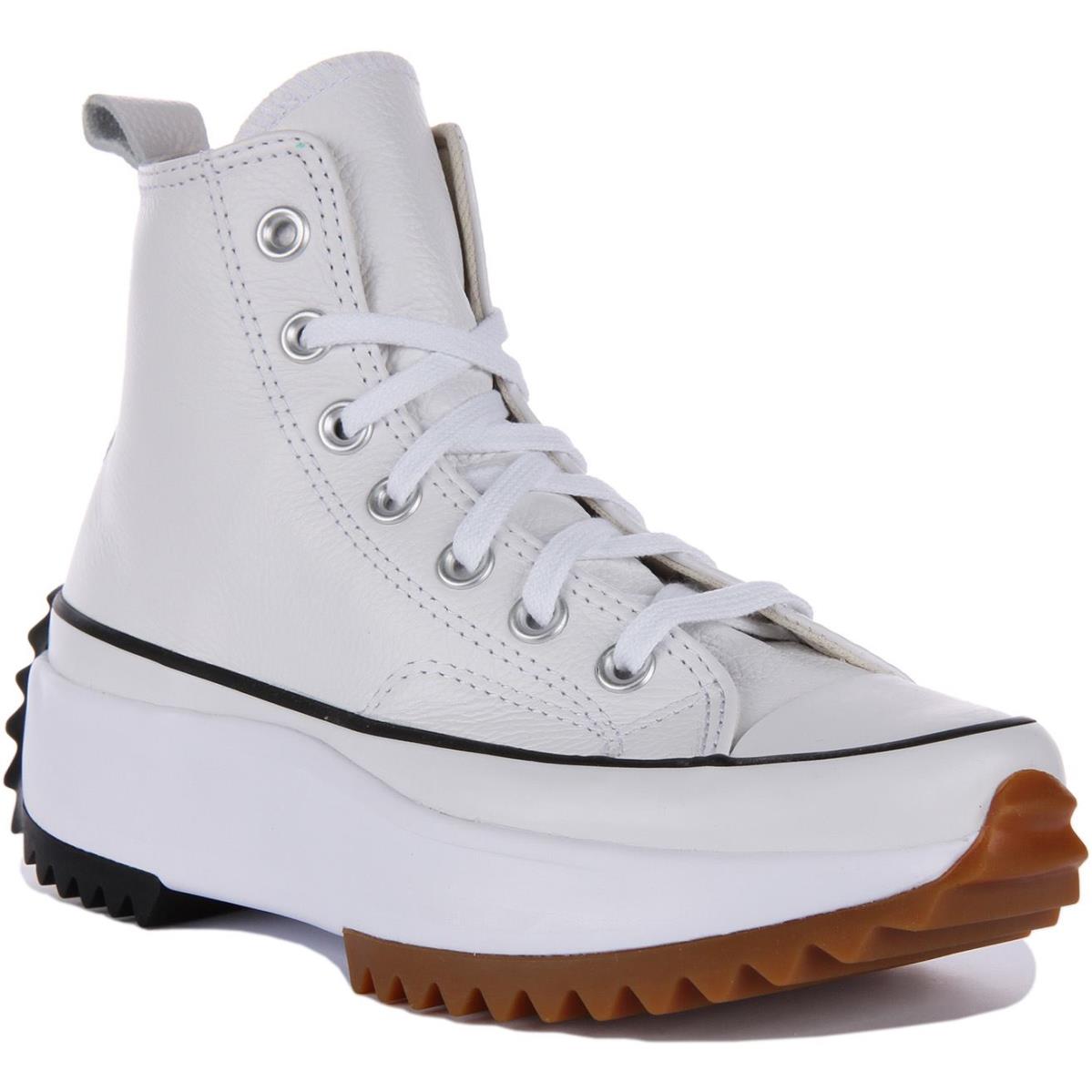 Converse A04292C Run Star Hike Platform Shoes Black White US 4 - 13 WHITE GUM