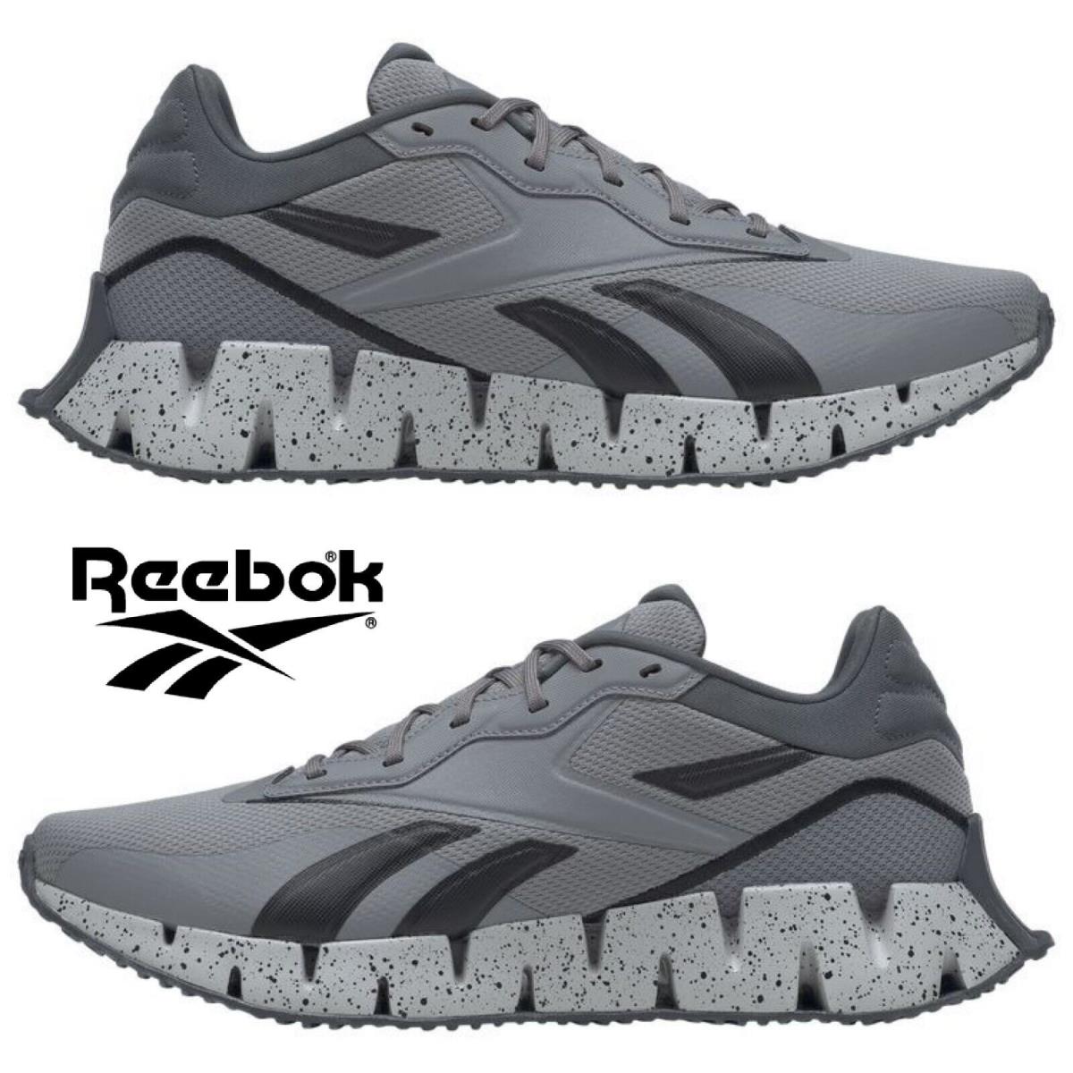 Reebok Zig Dynamica 4 Men`s Sneakers Lightweight Hiking Walking Running Shoes - Gray , Pure Grey/Pure Grey/Core Black Manufacturer