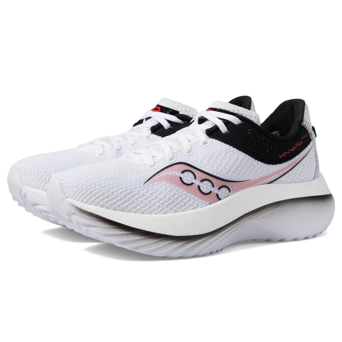 Man`s Sneakers Athletic Shoes Saucony Kinvara Pro White/Infrared