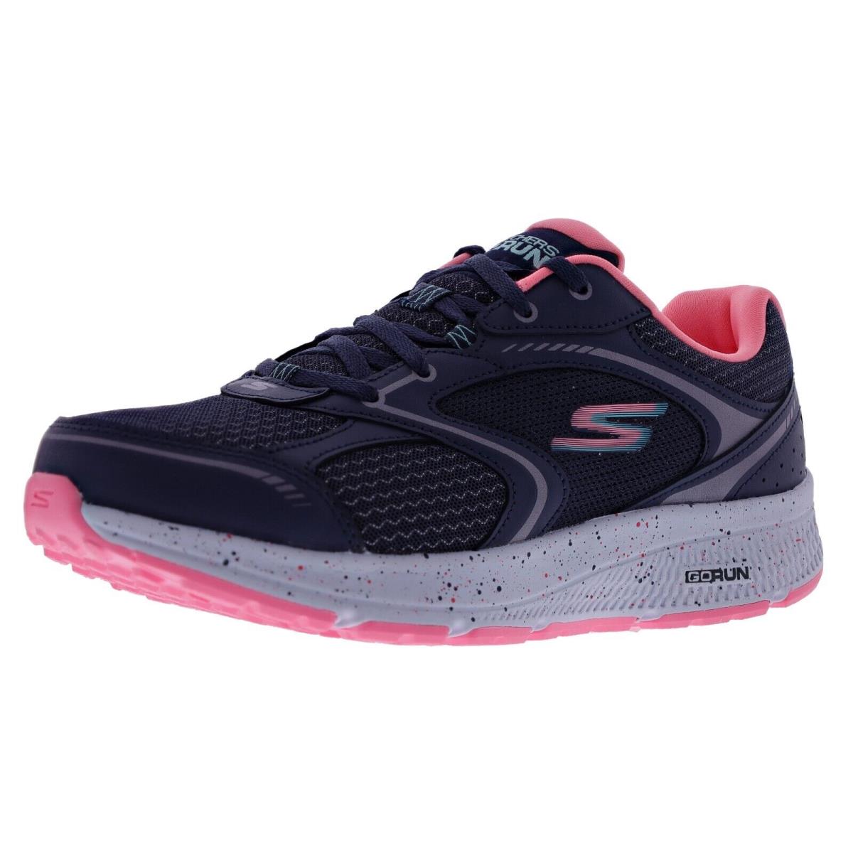 Skechers Women`s Consistent - Dynamic Energy 128298WNVPK Wide Width Running Shoe NAVY / PINK