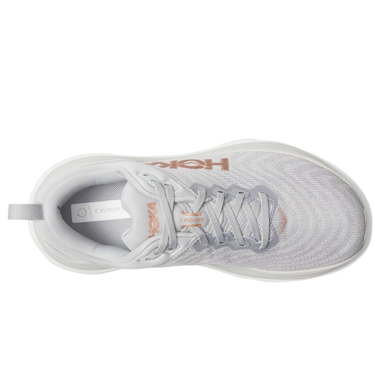 Woman`s Sneakers Athletic Shoes Hoka Gaviota 5 Harbor Mist/Rose Gold