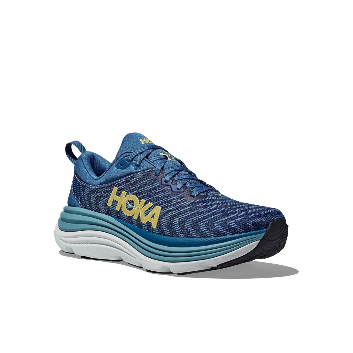 Man`s Sneakers Athletic Shoes Hoka Gaviota 5 Blue Steel/Stone Blue