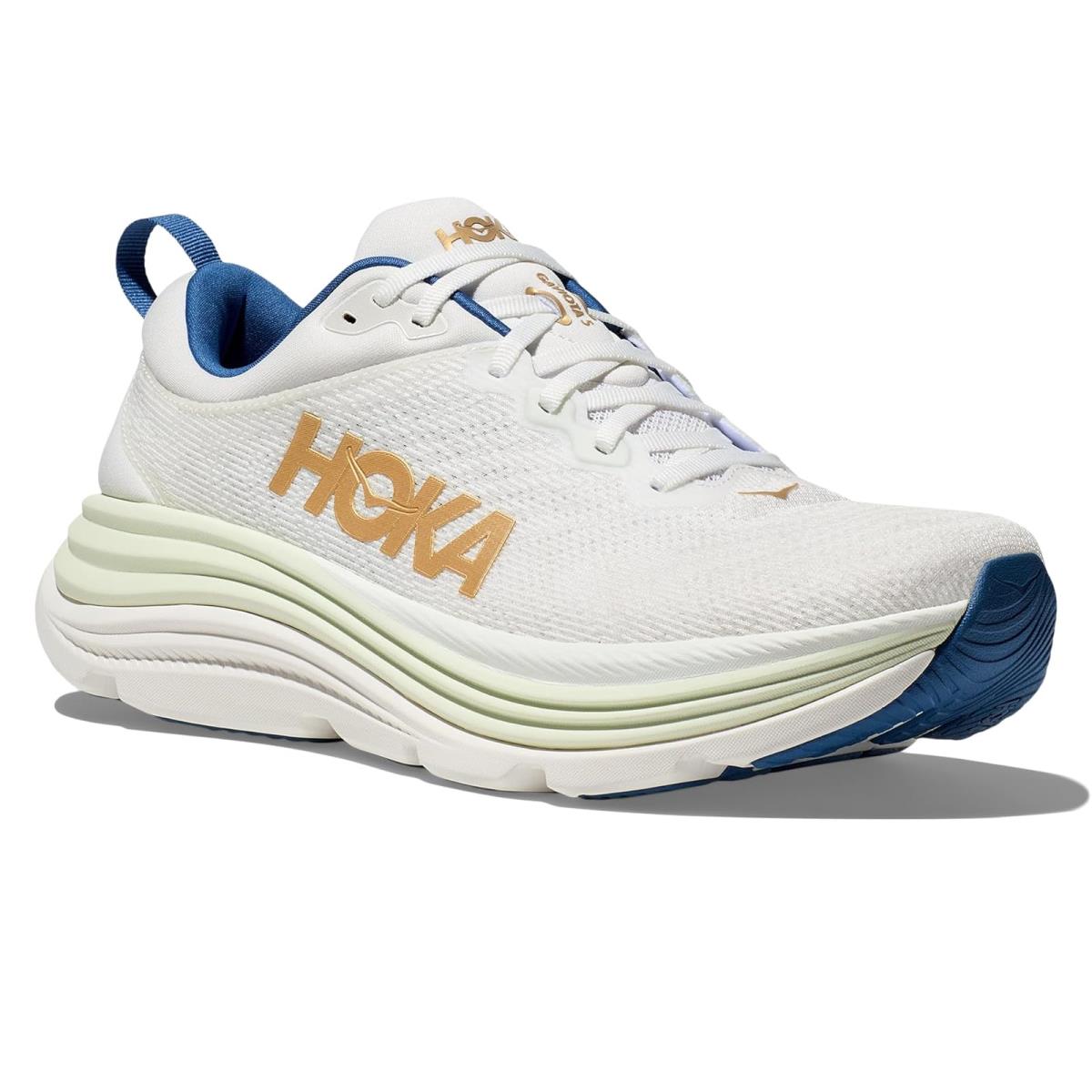 Man`s Sneakers Athletic Shoes Hoka Gaviota 5 Frost/Gold