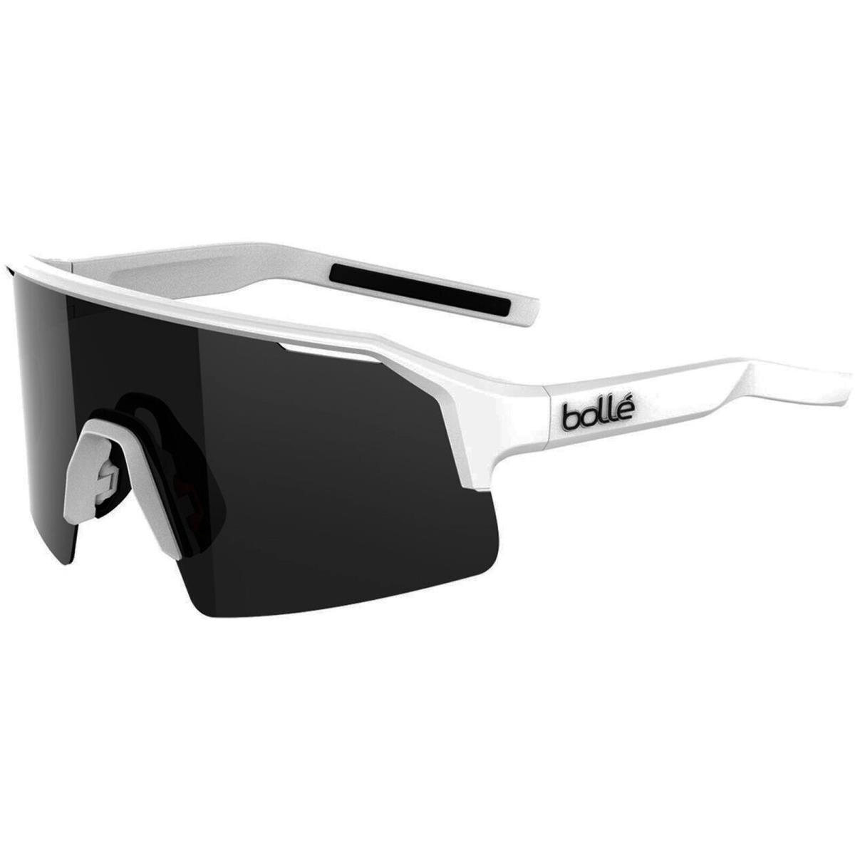 Bolle C-shifter Semi-rimless Sport Shield Sunglasses w/ Volt Lens - BS005 Taiwan White Matte/Volt Gun (004)