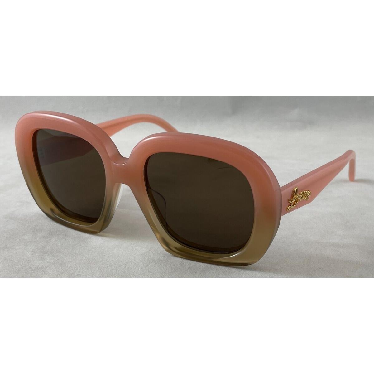 Loewe LW40113U LW 40113U 72E Pink/olive Sunglasses 53-18-140