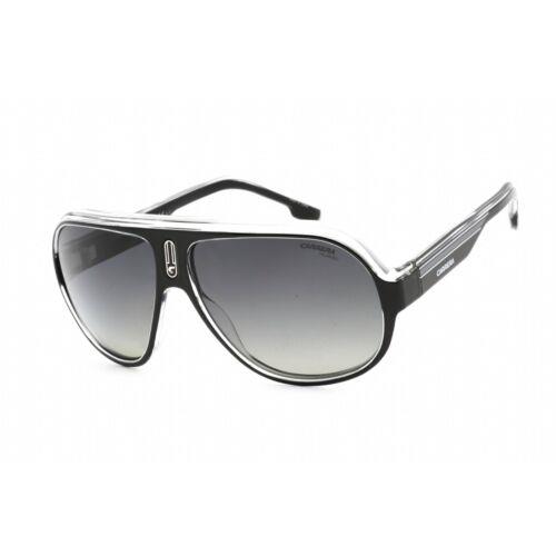 Carrera Women`s Sunglasses Black White Plastic Full Rim Frame Speedway/n 080S WJ