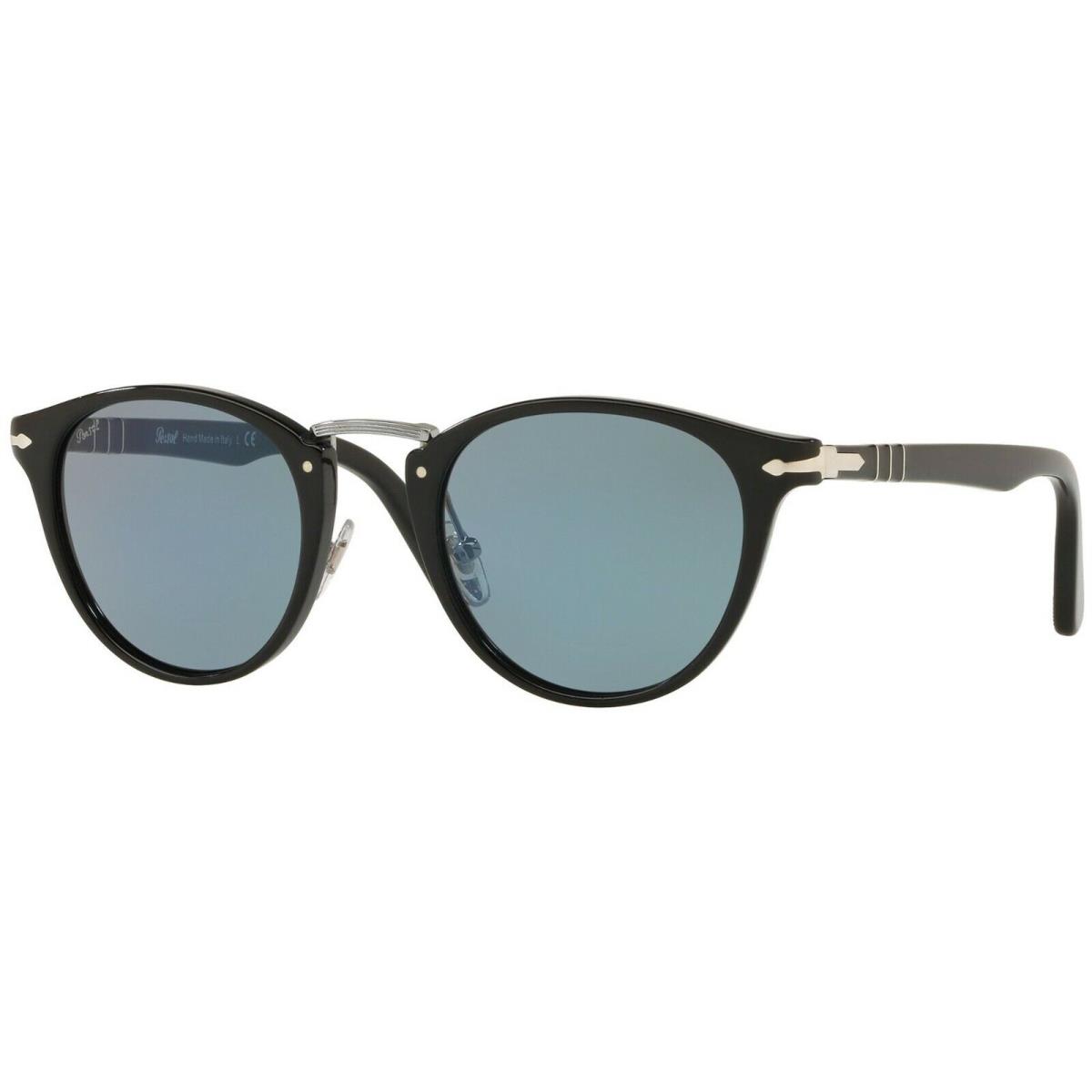 Persol Typewriter Edition PO 3108S Black/blue 95/56 Sunglasses