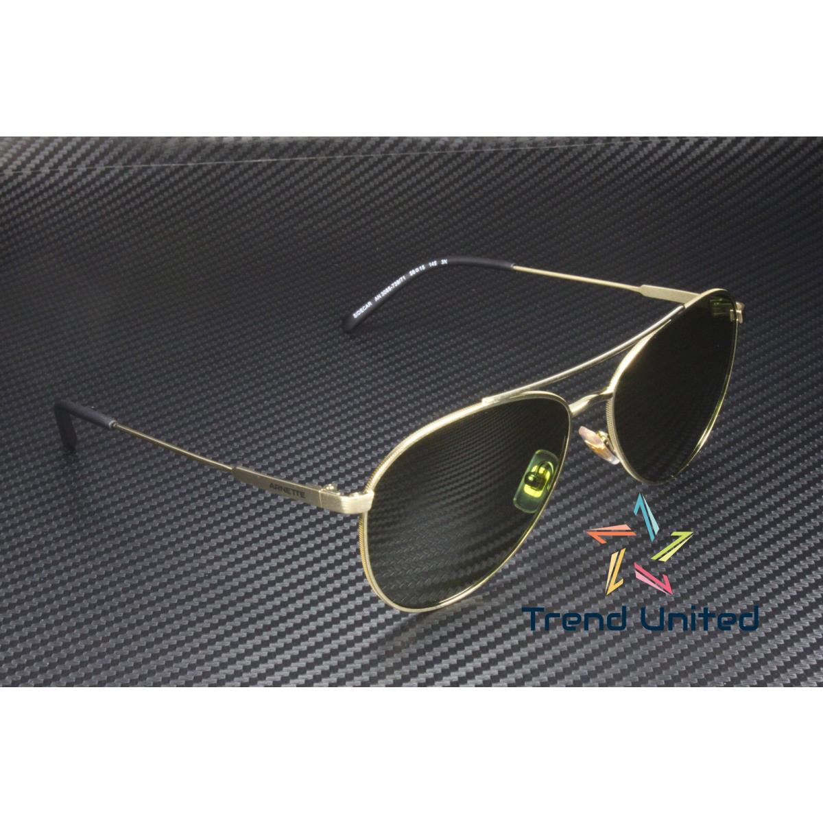 Arnette AN3085 739 71 Pilot Brushed Light Gold Dark Green 58 mm Men`s Sunglasses