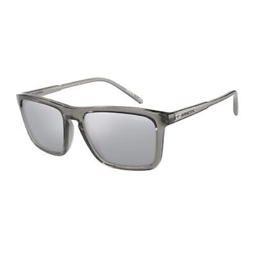 Arnette AN4283 2590Z6 Transp Grey Lt Grey Mir Silver 56 mm Men`s Sunglasses