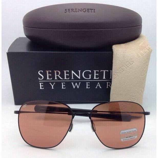 Serengeti Photochromic Titanium Sunglasses Aerial 7975 Black Frames Drivers Lens