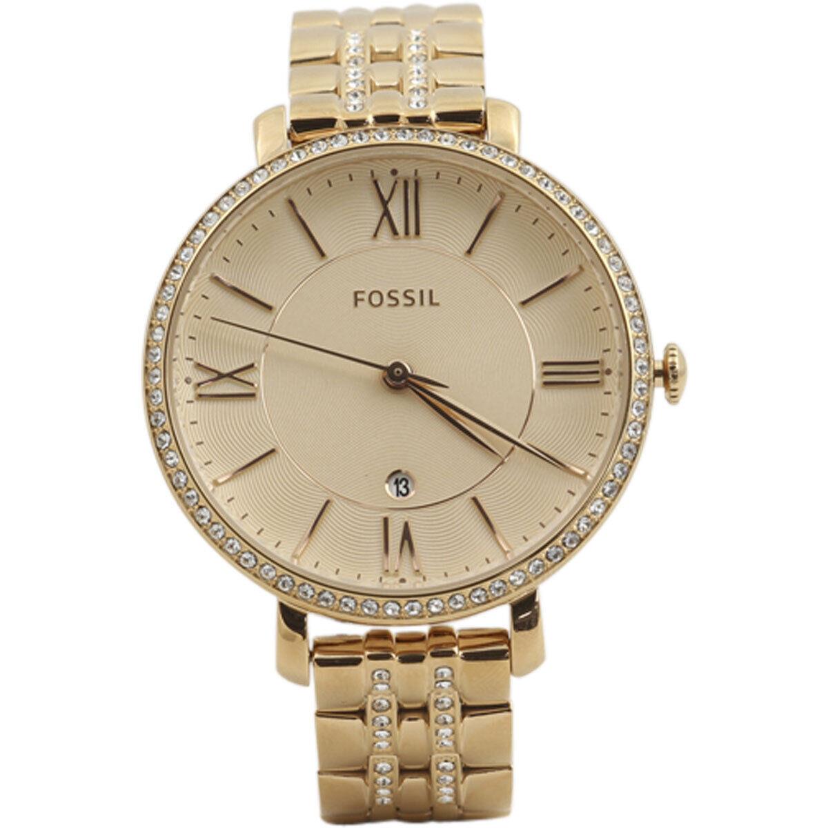 Fossil Women`s ES3546 Rose Gold with Gemstones Stainless Steel Analog Watch