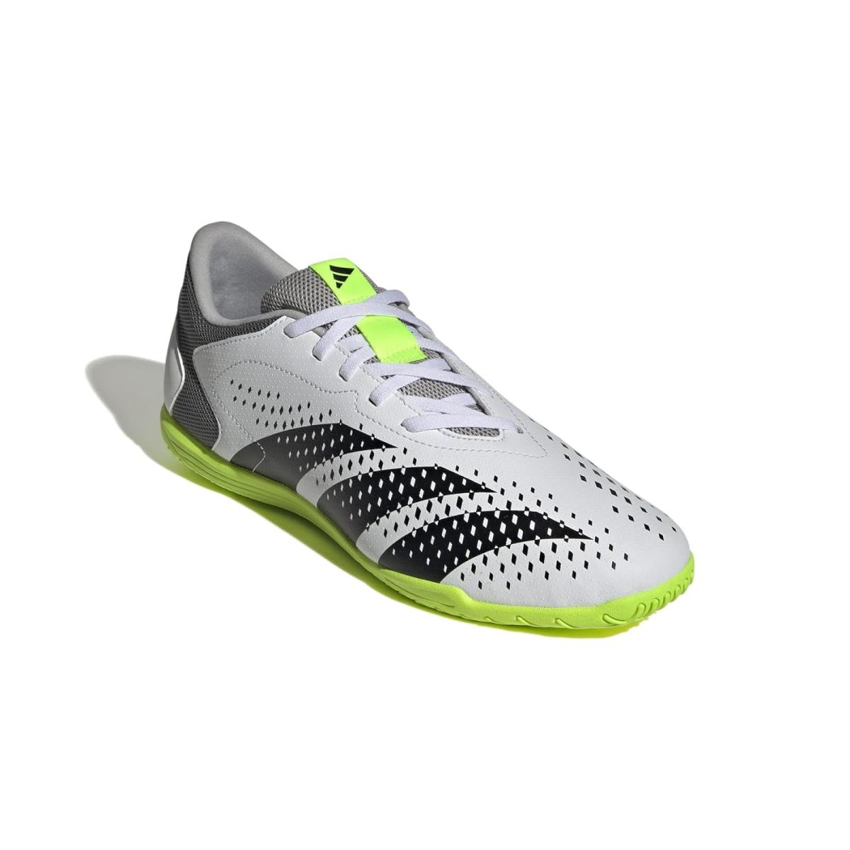 Unisex Sneakers Athletic Shoes Adidas Predator Accuracy.4 Indoor Footwear White/Core Black/Lucid Lemon