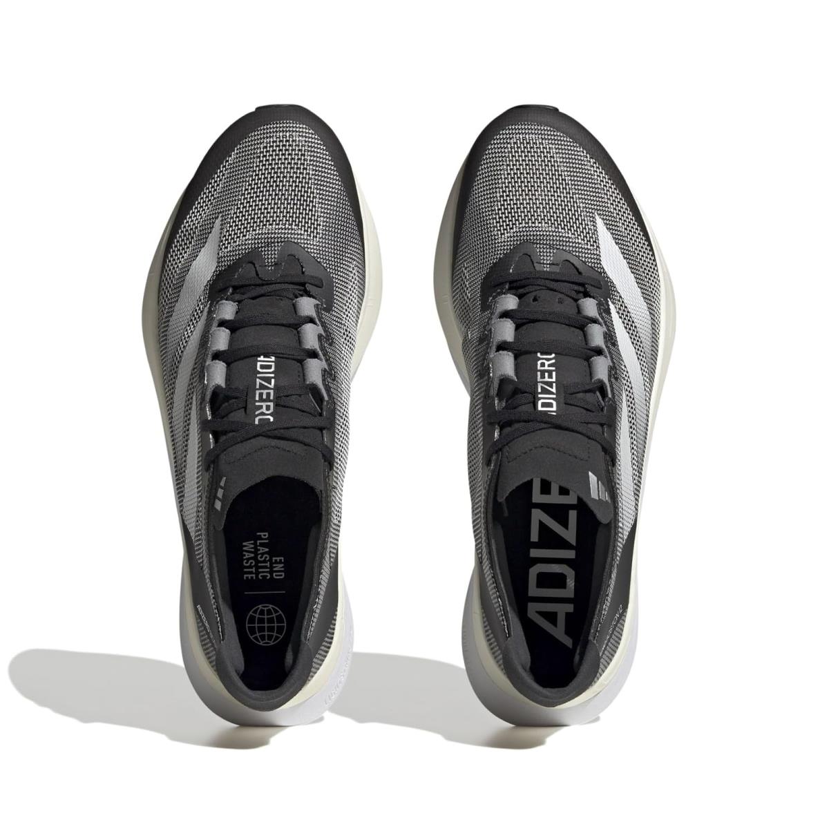 Man`s Sneakers Athletic Shoes Adidas Running Adizero Boston 12 - Core Black/Footwear White/Carbon