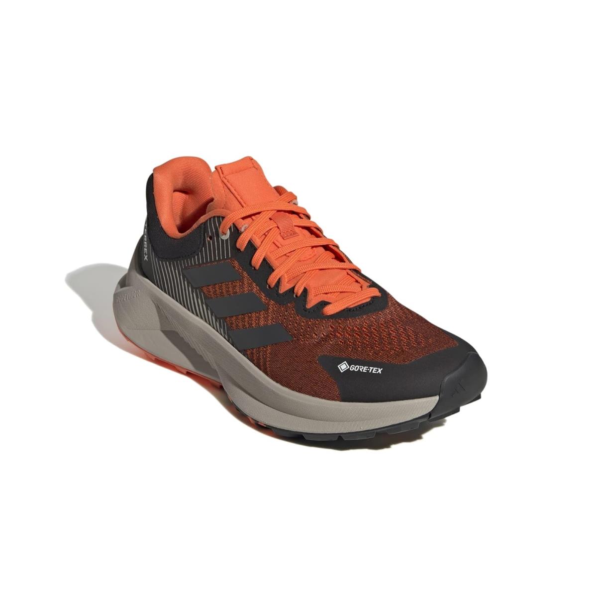 Woman`s Shoes Adidas Outdoor Terrex Soulstride Flow Gore-tex - Core Black/Grey Six/Semi Impact Orange