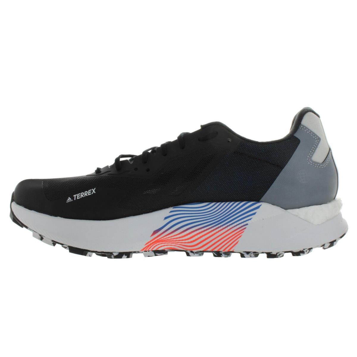 Adidas Men`s Terrex Agravic Ultra Black Blue Hiking Shoes Multiple Size - Core Black, Blue Rush, Crystal White