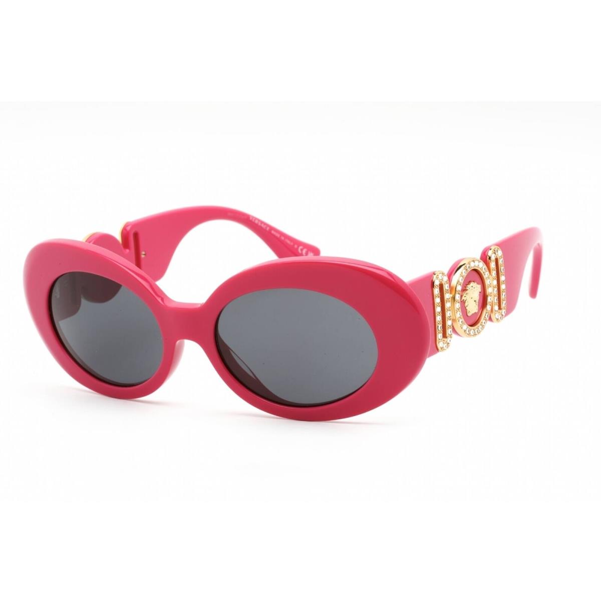 Versace Women`s Sunglasses Full Rim Fuchsia Plastic Oval Frame 0VE4426BU 536787