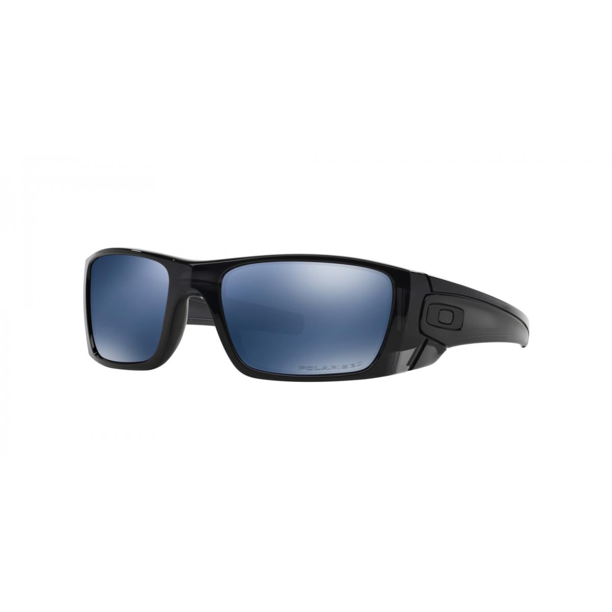 Oakley Fuel Cell Polarized Sunglasses OO9096-84 Black Ink Frame W/ Ice Iridium - Frame: Polished Black Ink, Lens: ICE IRIDIUM POLARIZED