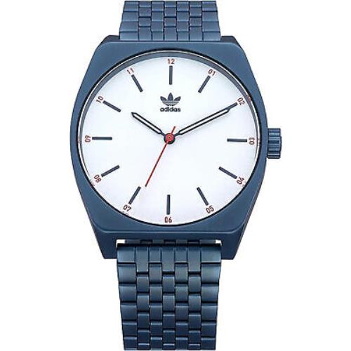 Adidas Z02 3032-00 Process M1 Men`s Analog Watch Blue Steel Bracelet