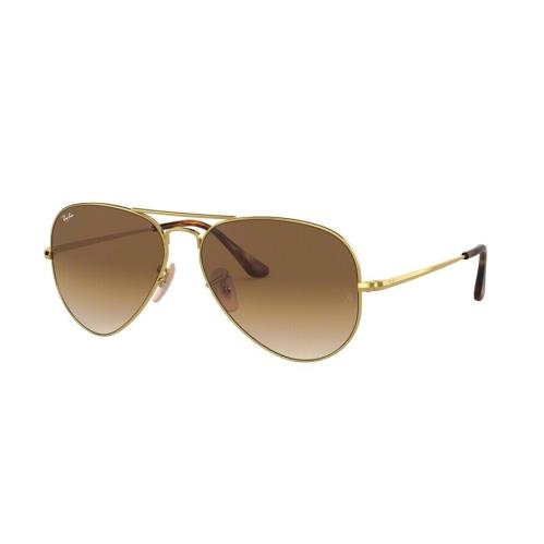 Ray-ban RB 3689 Gold/brown Shaded 9147/51 Sunglasses