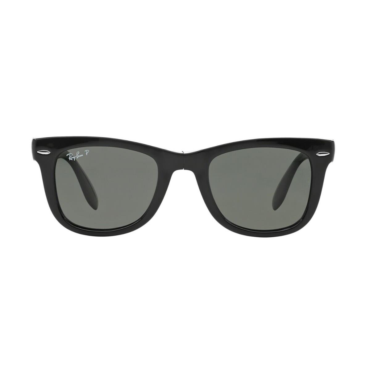 Ray-ban Wayfarer Folding RB 4105 Black/G-15 Classic Green Polarized Sunglasses
