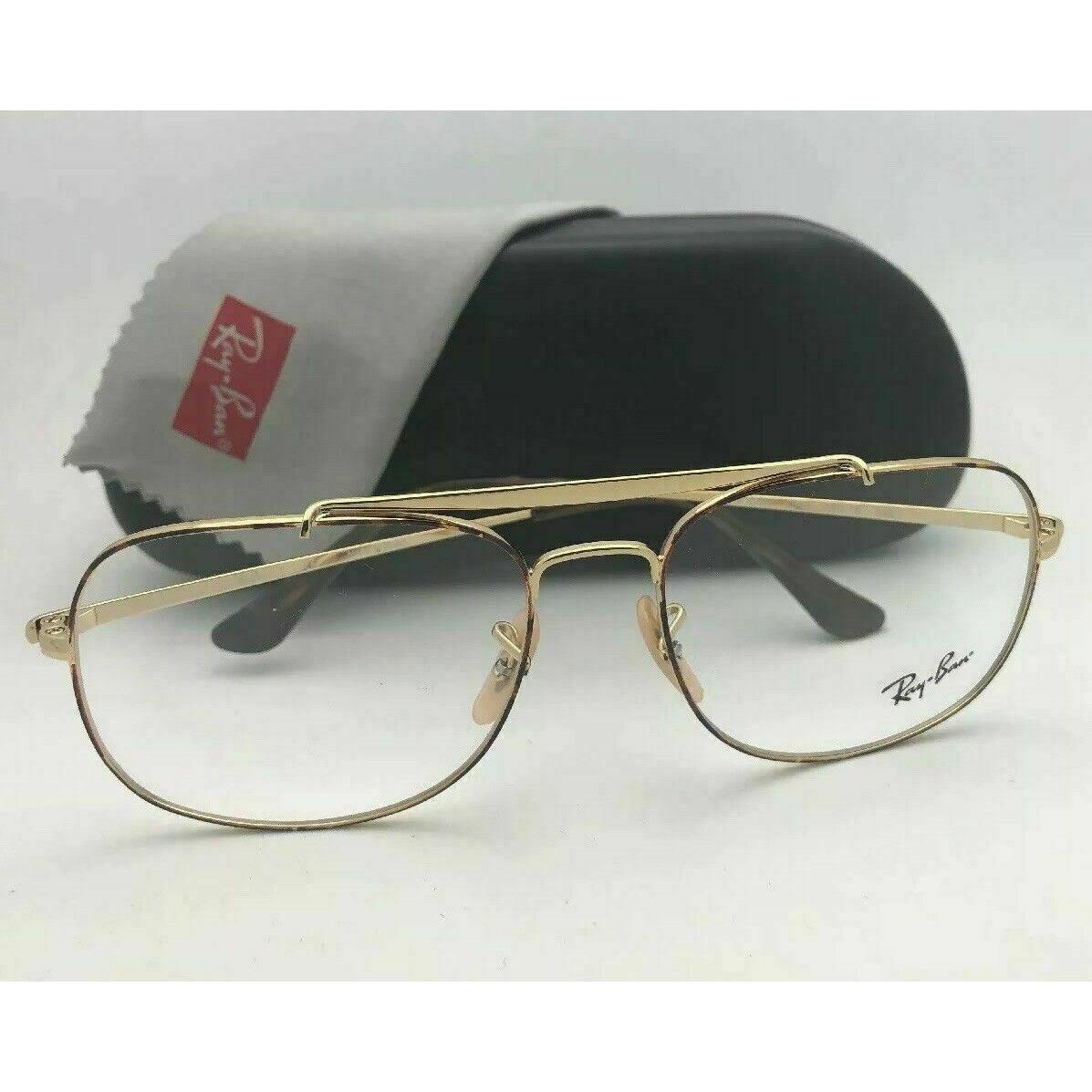 Ray-ban Aviators Eyeglasses The General RB 6389 2945 55-16 140 Havana Gold