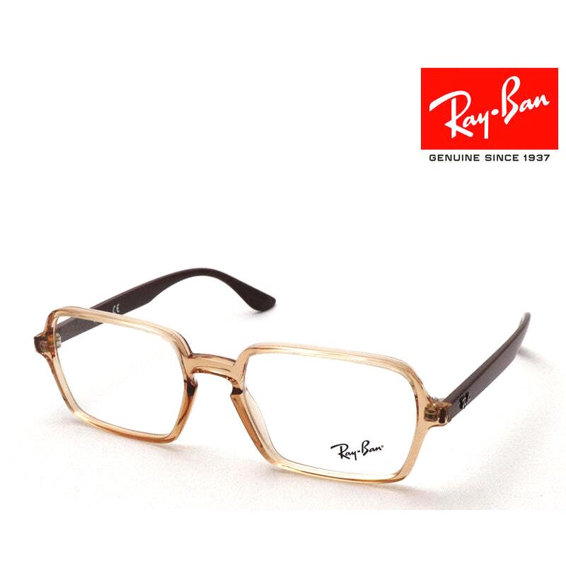 Ray Ban RX7198 5940 Transparent Light Brown 53/17/145 Eyeglasses