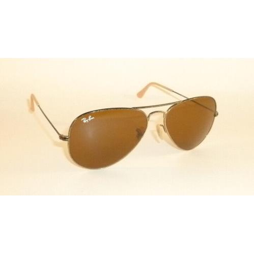 Ray-Ban sunglasses  - Distressed Gold Frame, B-15 Brown Lens 2