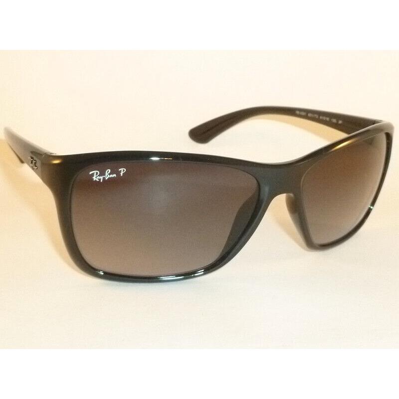 Ray Ban Sunglasses Black Frame RB 4331 601/T3 Polarized Gradient Grey Lenses