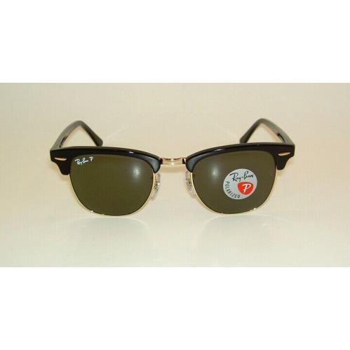 Ray-Ban sunglasses  - Black ( Gold Rim ) Frame, Polarized Green Lens 0