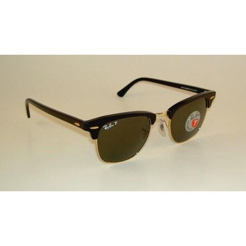 Ray-Ban sunglasses  - Black ( Gold Rim ) Frame, Polarized Green Lens 2
