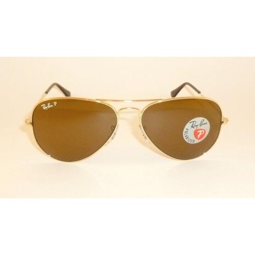 Ray-Ban sunglasses  - Gold Frame, Polarized Brown Lens 0
