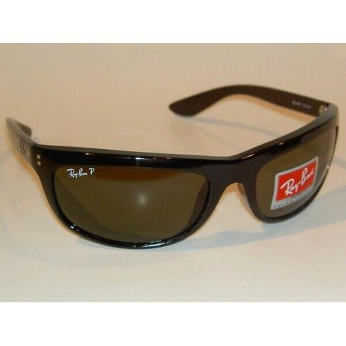 Ray Ban Balorama Sunglasses Black Frame RB 4089 601/58 Polarized Green