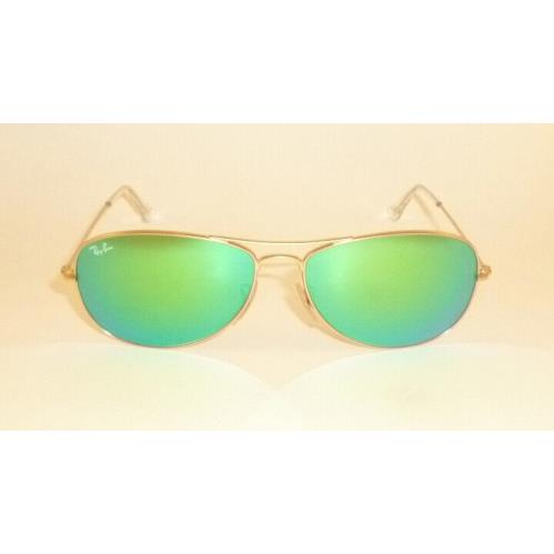 Ray-Ban sunglasses  - Matte Gold Frame, Green Mirror ( Flash Lenses ) Lens 0