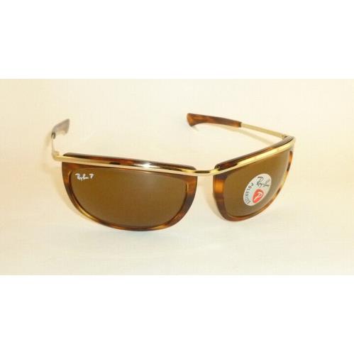 Ray-Ban sunglasses  - Striped Havana & Gold Frame, Polarized Brown Lens 1