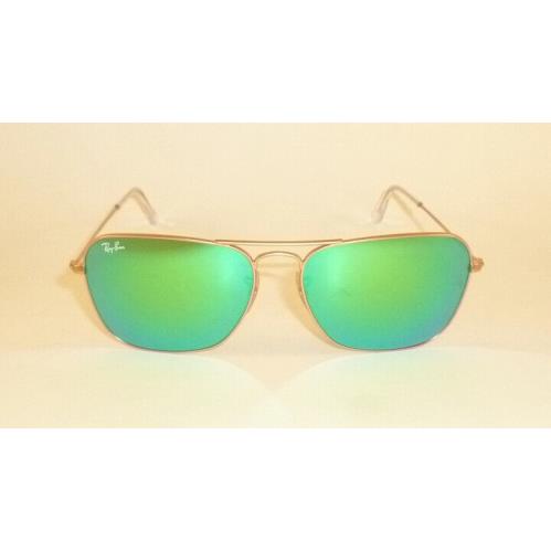 Ray-Ban sunglasses  - Frame: Matte Gold, Lens: Green Mirror 0