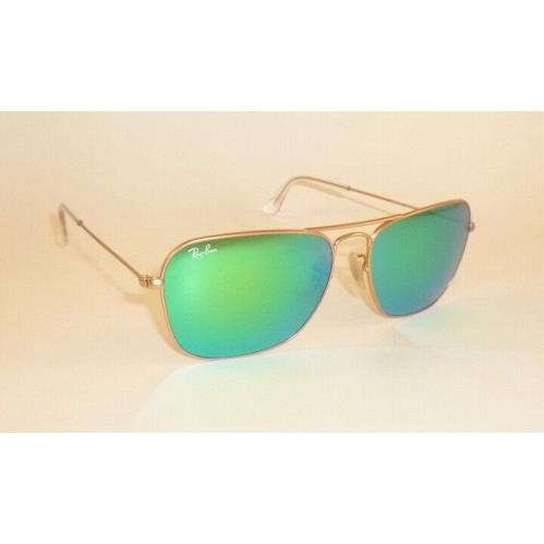 Ray-Ban sunglasses  - Frame: Matte Gold, Lens: Green Mirror 2