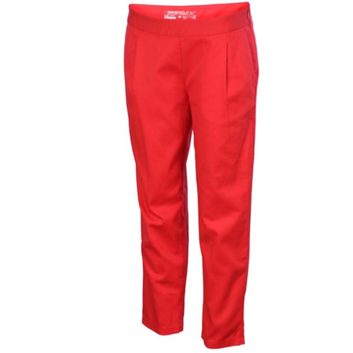Nike L131920 Women`s Red Dri-fit Slim Majors Moment Golf Pants Size 12