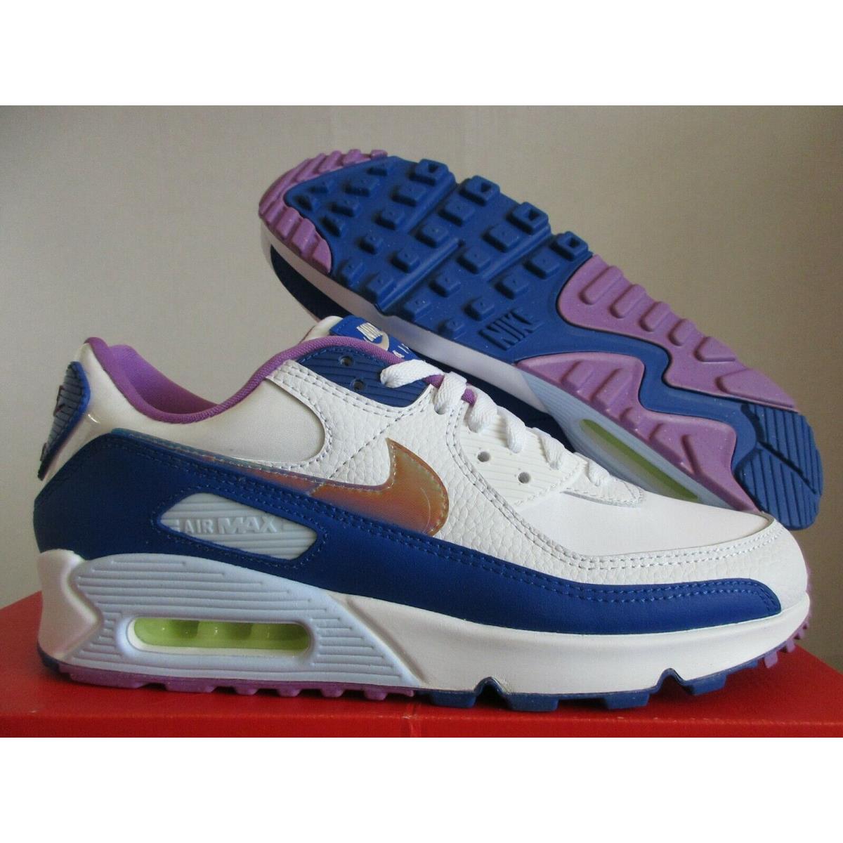 Mens Nike Air Max 90 SE Easter White-multi Color-coral SZ 9 CT3623-100