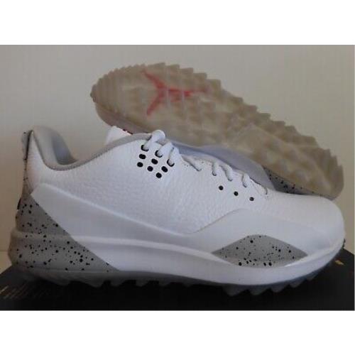 Nike Jordan Adg 3 Golf Cleats White-fire-tech Grey-black SZ 7.5 CW7242-100