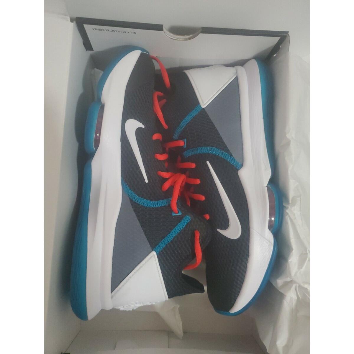 Nike Lebron Witness IV Basketball Shoe Black Red Teal BV7427-005 Men`s Size 11 - Black