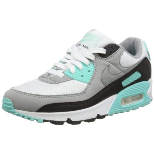 Nike Air Max 90 Running Shoe White Particle Grey Hyper Turquoise Men 15